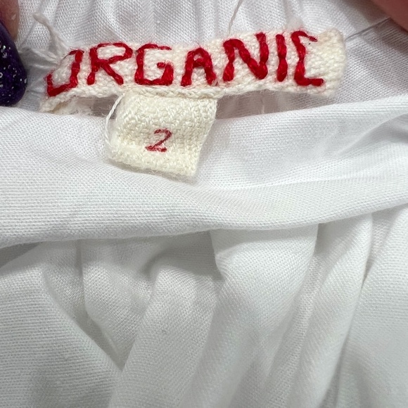 ORGANIC BY JOHN PATRICK BRIGHT WHITE COTTON POPLIN OFF THE SHOULDER TUNIC - Picture 15 of 16